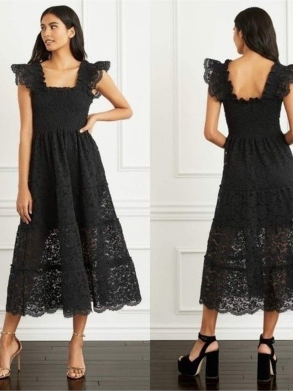 Hill House Black Lace Collector’s Edition Ellie Nap Dress Like New Size Small